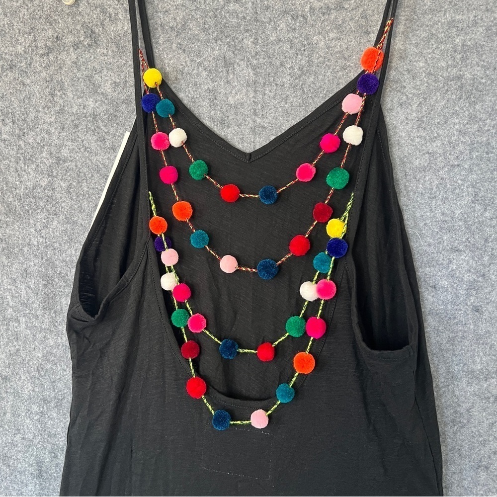 PITUSA Mini Pom Pom Dress black Standard Size O/S NEW - Picture 3 of 7